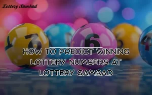 predict winning lottery numbers